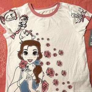 DISNEY Belle T-Shirt, Girls Large 10/12